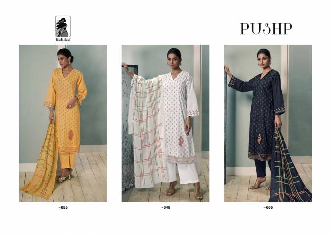 Pushp By Sahiba Printed Heavy Cotton Dress Material Wholesalers In Delhi
